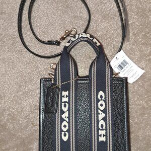 Coach Black Leather Crossbody Purse
